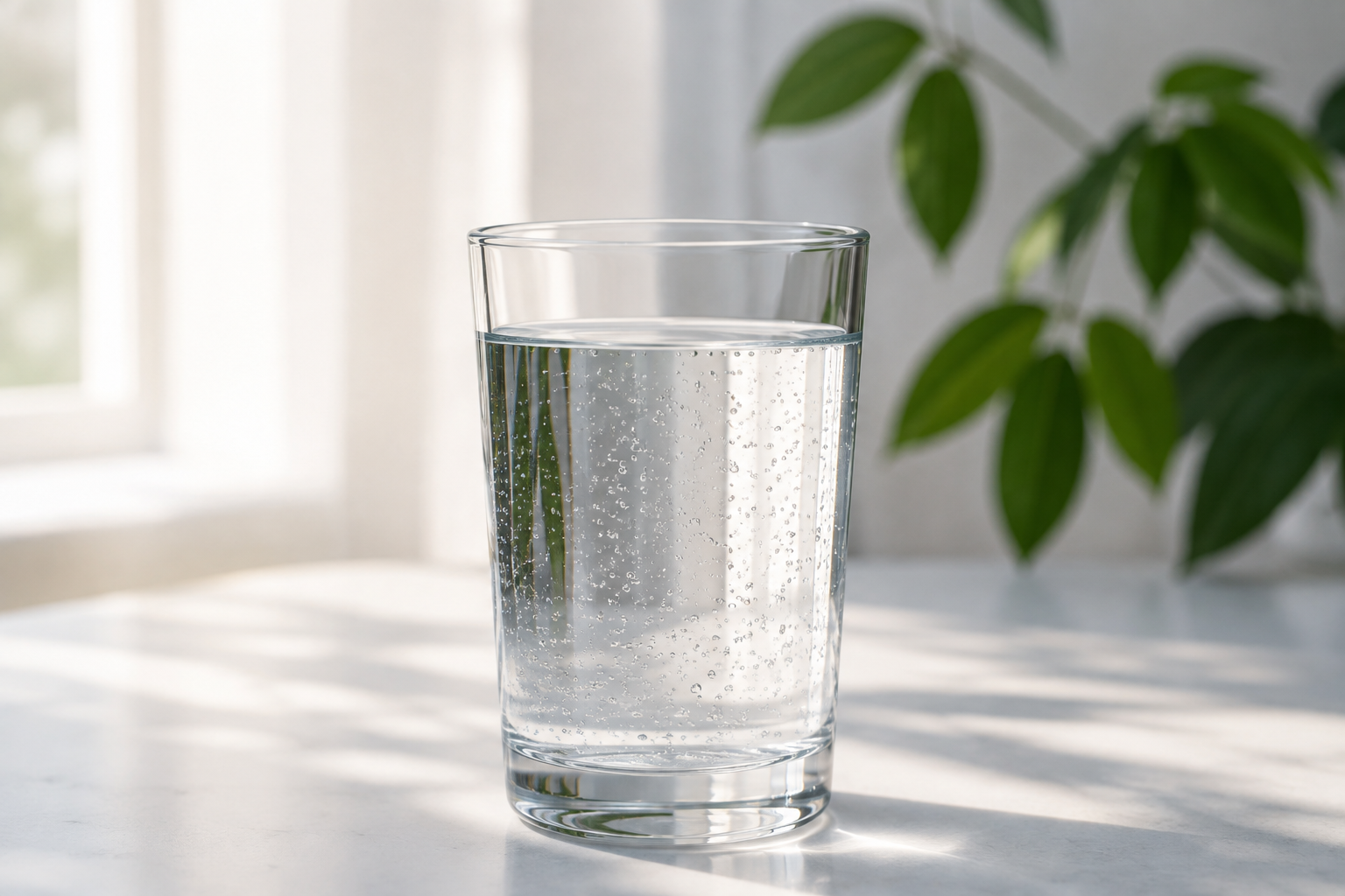 Fresh glass of water